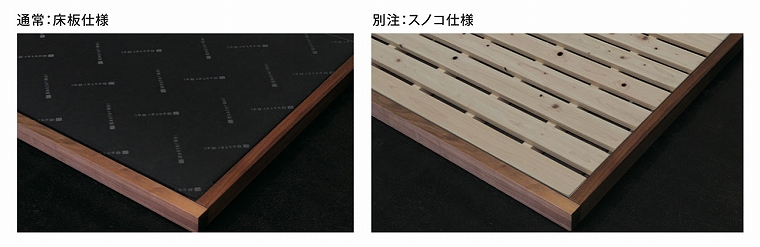 ベッドフレーム床板の素材