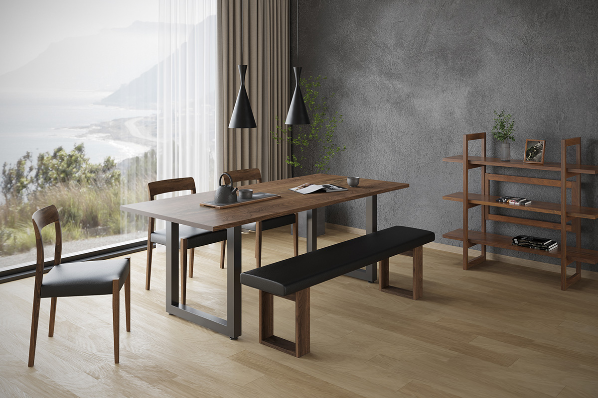 ダイニングで家族が集う風景