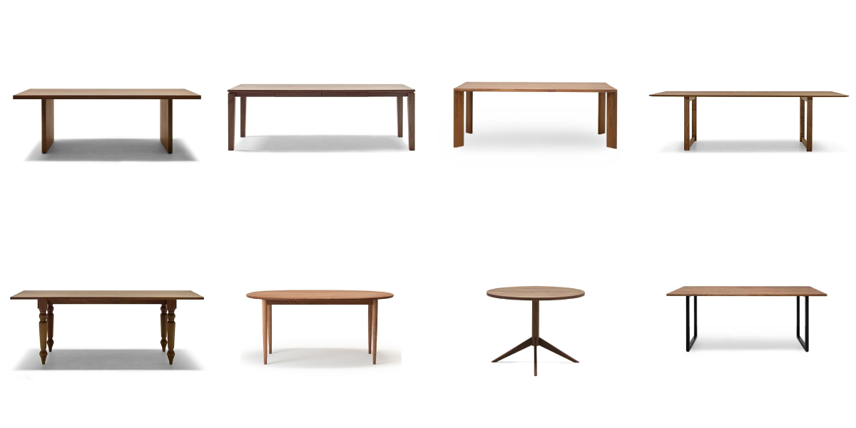 脚のデザインバリエーション