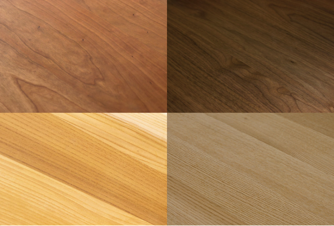 さまざまな樹種の木材サンプル