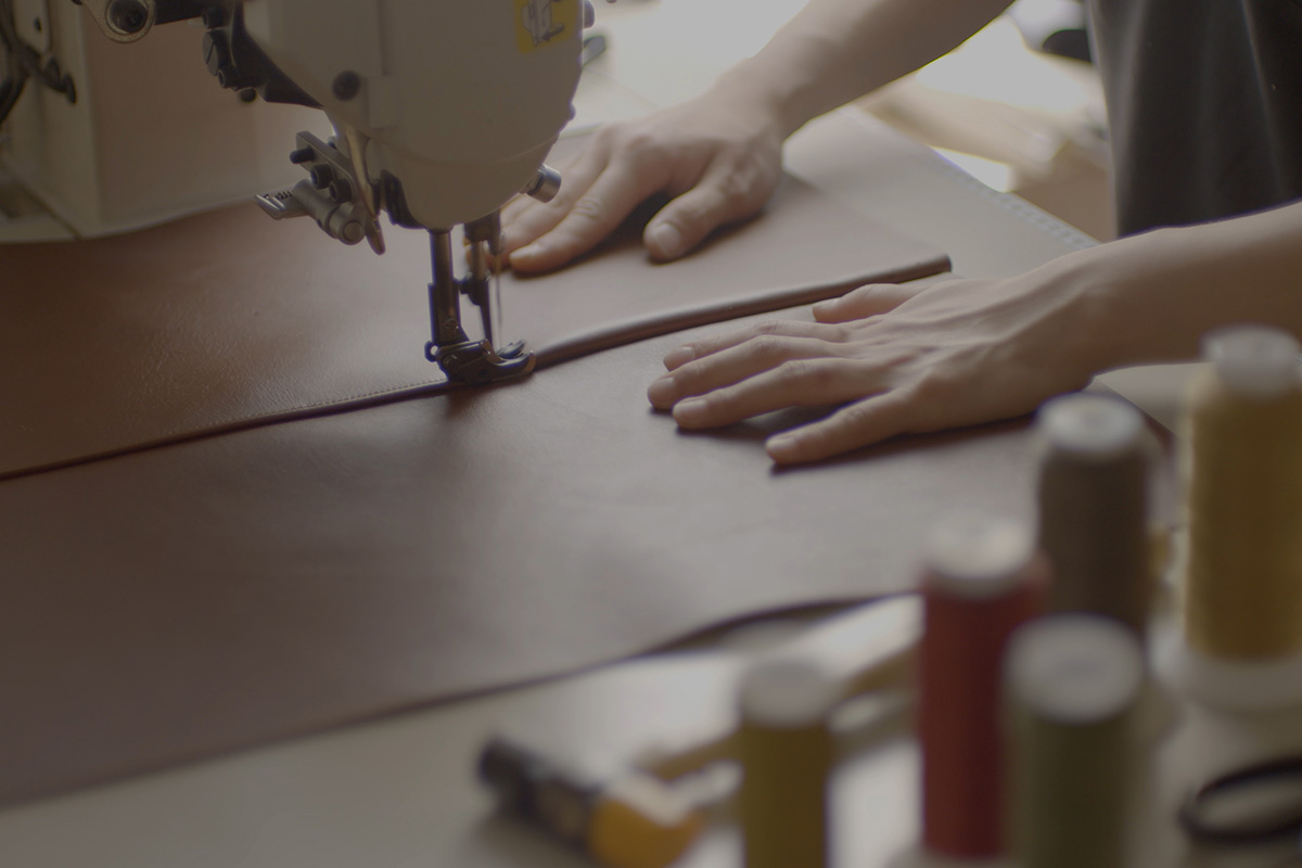 ステッチの縫製