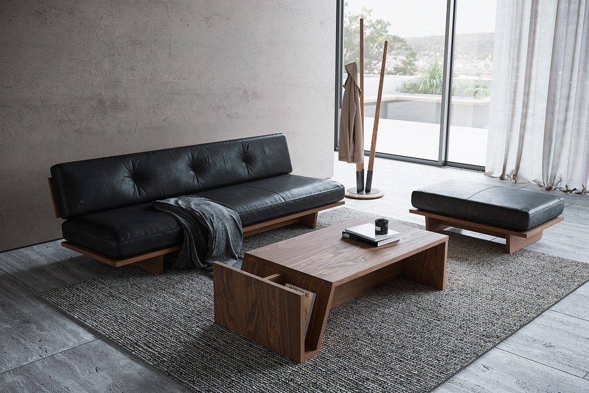 レザーソファと共に育む豊かな暮らしのイメージ