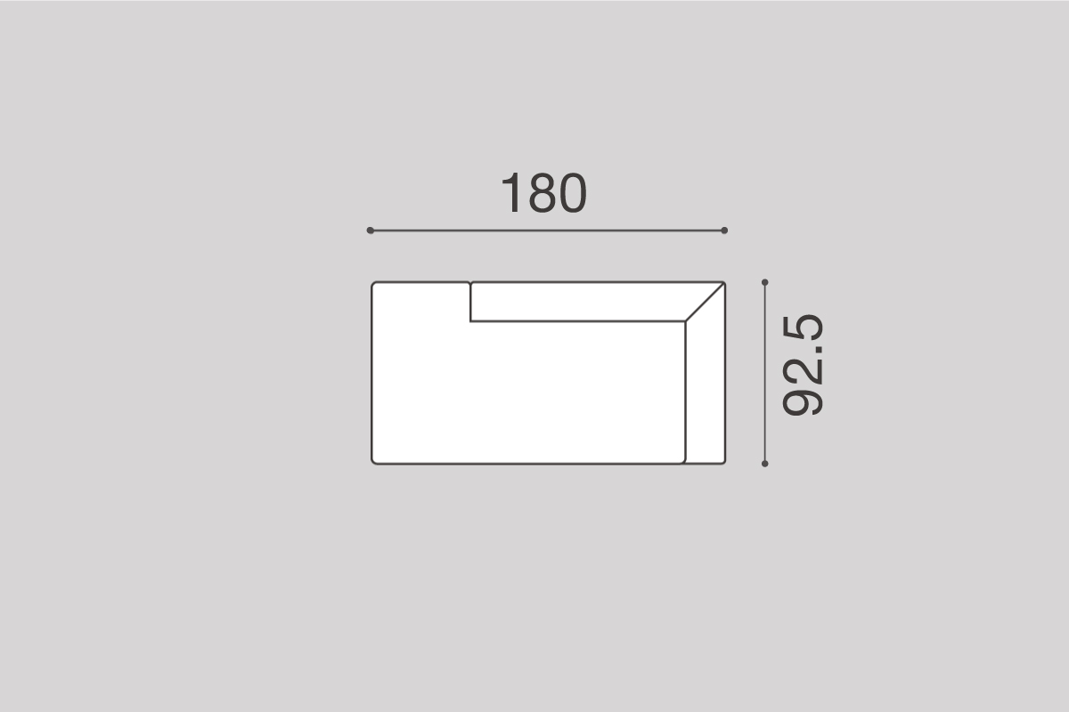 さまざまなくつろぎ方に対応する座面の広いオープンバックソファ（図）