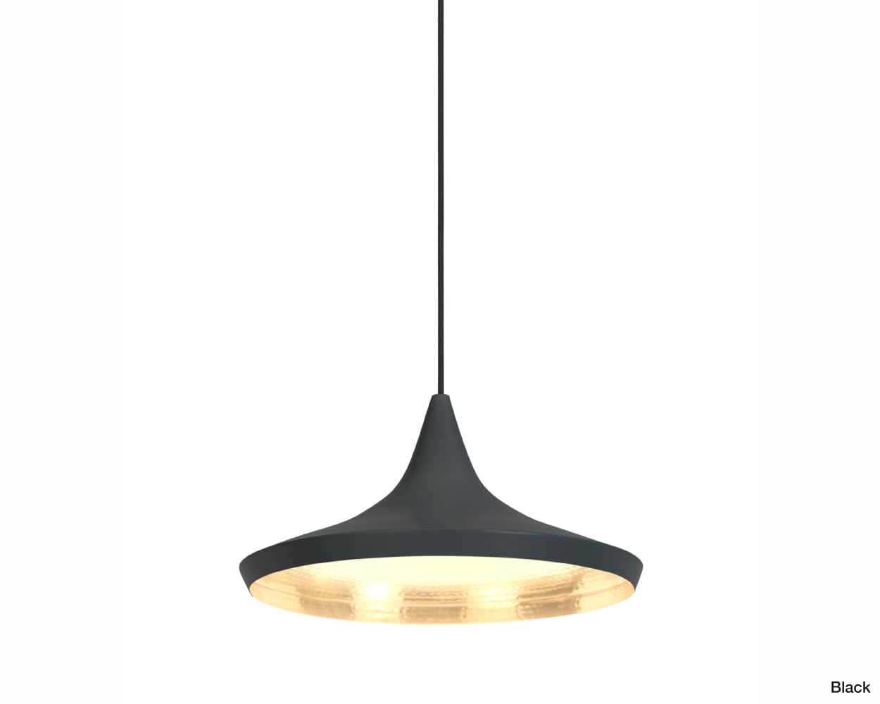 TOM DIXON. | BEAT WIDE PENDANT LED (BLACK)