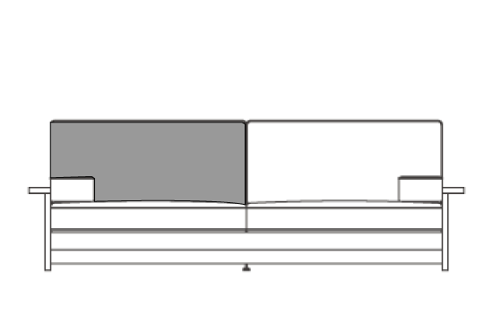 3シーター200cm用背クッション（単品）