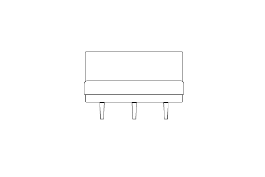 アームレスカウチ90150