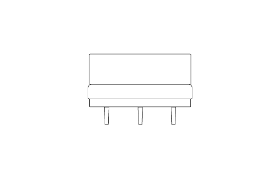 アームレスカウチ90180