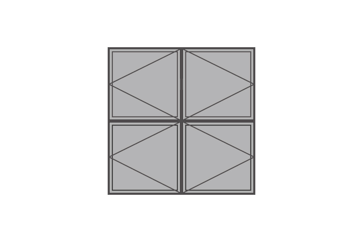 W100×H100(cm)：4door