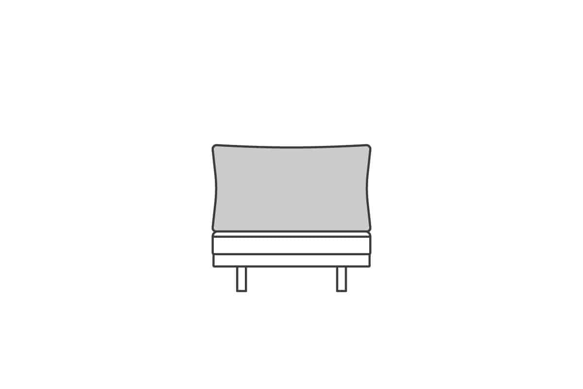 1シーター90 背クッション中材（単品）