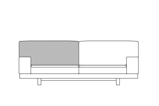 アーム2 シーター176用 背クッション中材（単品）