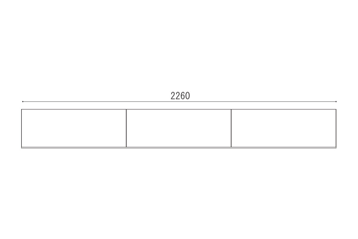 W226cm×D40.2cm×H28cm