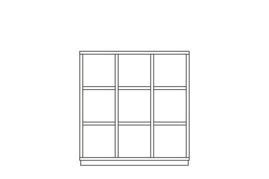 3列3段 : W111.2 × D29.2 × H116cm