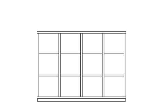 4列3段 : W147.2 × D29.2 × H116cm