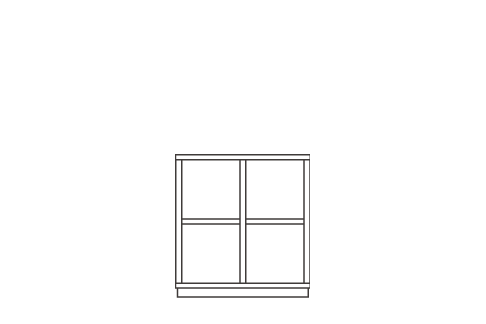 2列2段 : W75.2 × D29.2 × H80cm