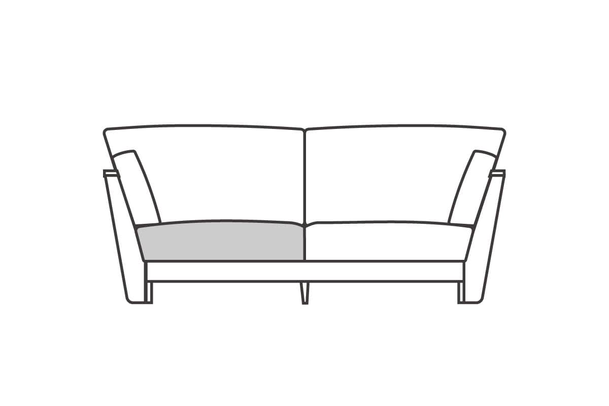 2シーター190用　座クッション中材（単品）