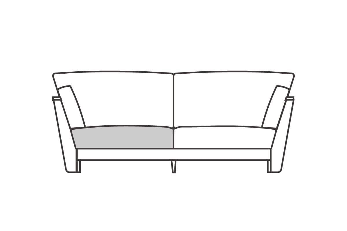 2シーター200用　座クッション中材（単品）