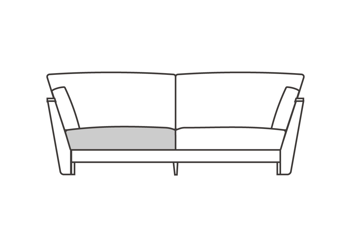 3シーター210用　座クッション中材（単品）