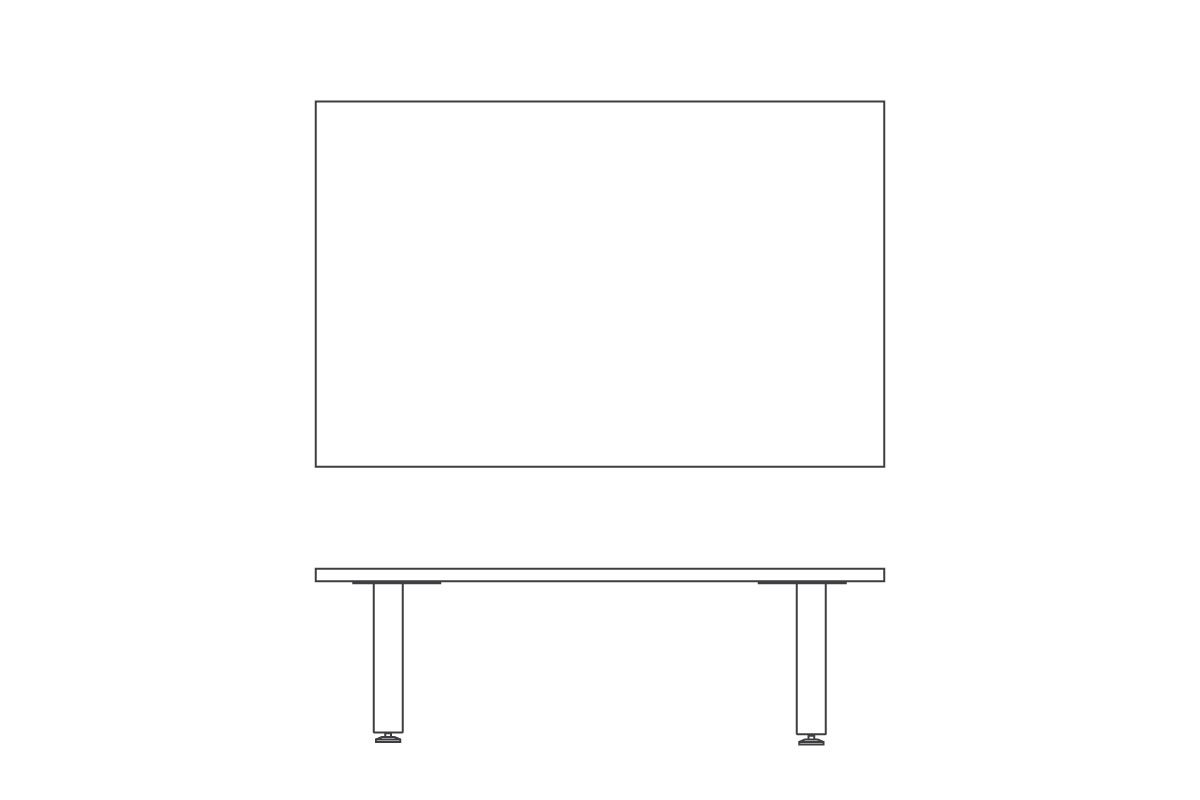 W 140cm × D 90～70cm