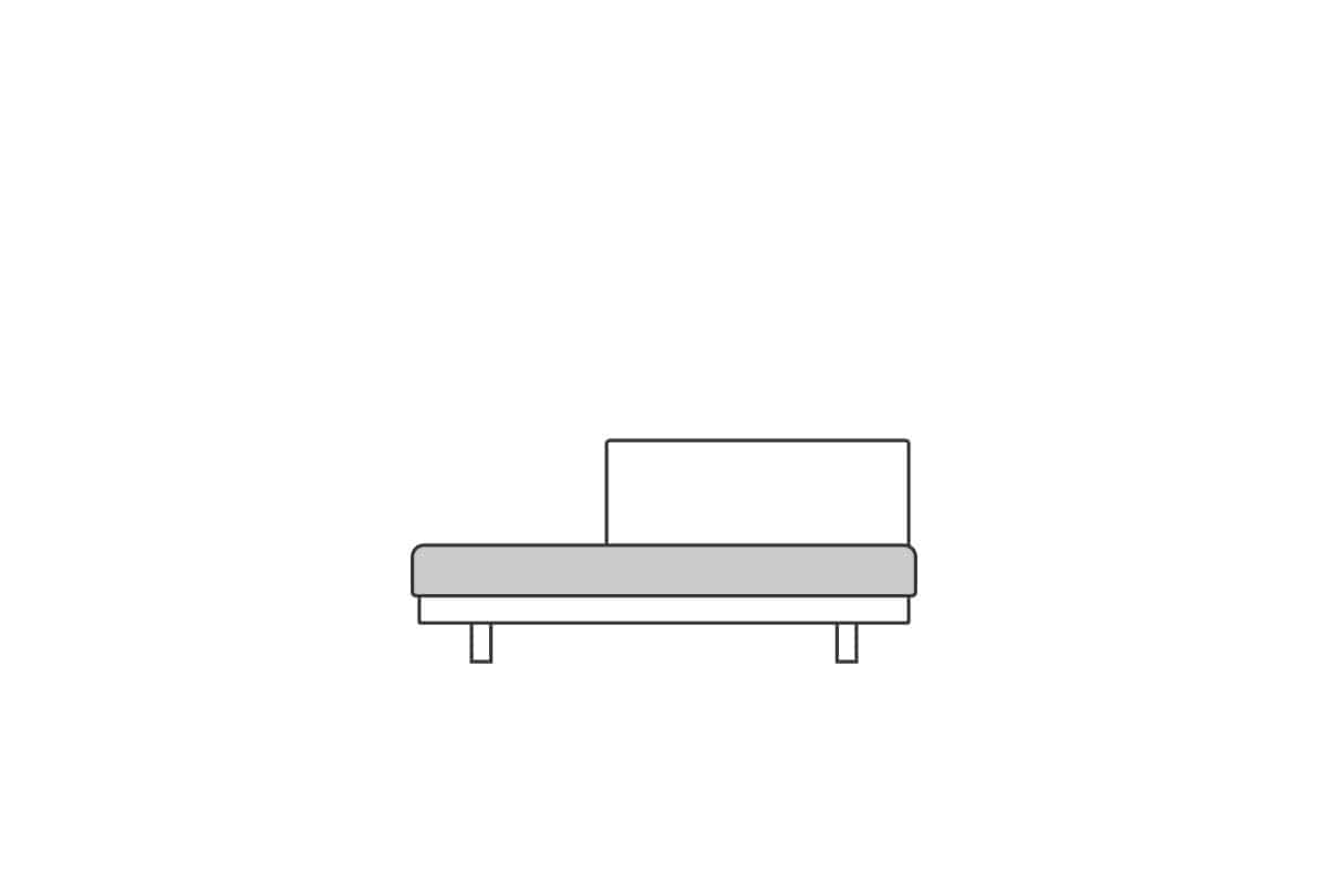 ペニンシュラ 130用　座クッション中材（単品）