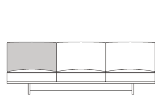MONO SOFA CUSHION(ヌード背:幅90cm)の通販 / マスターウォール MONO SOFA CUSHION(ヌード背:幅90cm)の通販 / マスターウォール