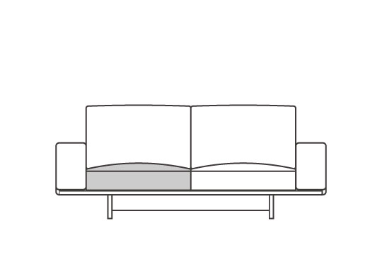 座クッション中材（単品） アームW180用