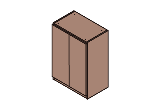 W70cm × H99.4cm(木扉)