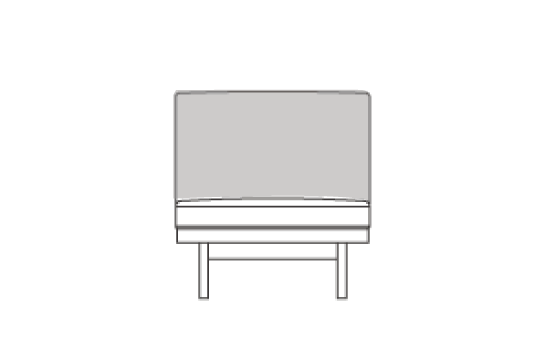 1S70用 背クッション中材（単品）