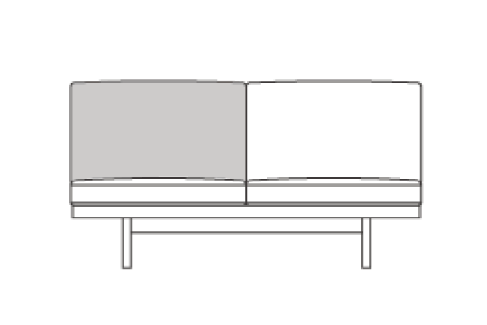 3S180用 背クッション中材（単品）
