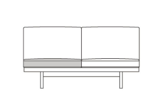 2S160用 座クッション中材（単品）
