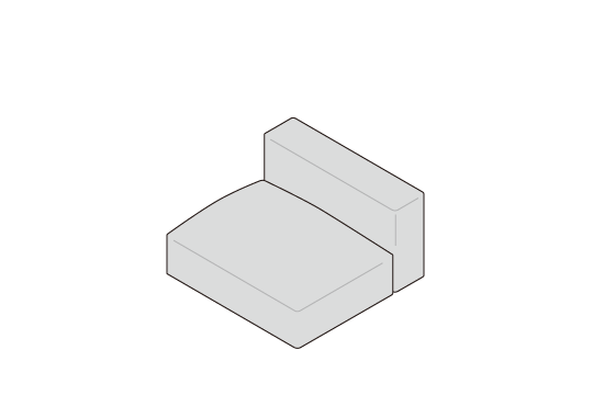 アームレスソファ106