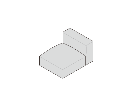 アームレスソファ76