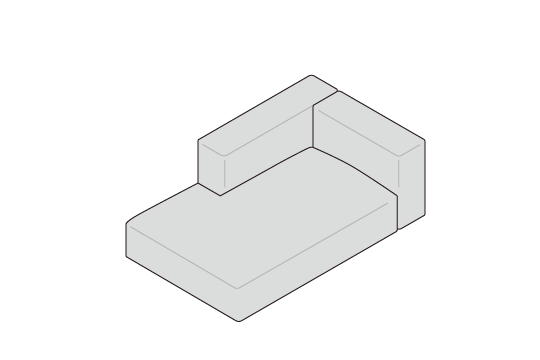 ワンアームカウチ100