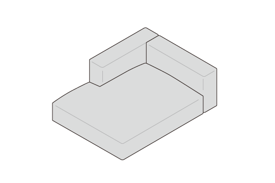 ワンアームカウチ130