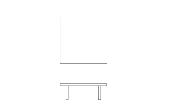 マスターウォール公式 / DANISH LOW LIVING TABLE(W100cm x D100cm x 