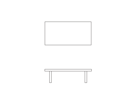 W120cm x D60cm x H35cm