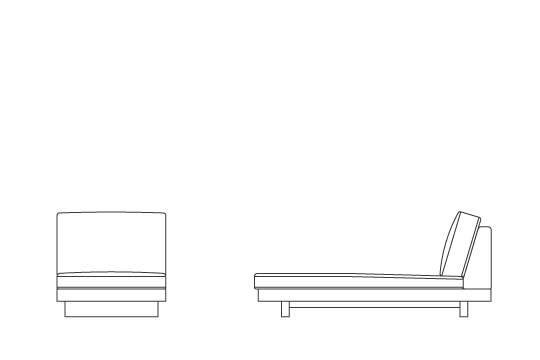 アームレスカウチ70