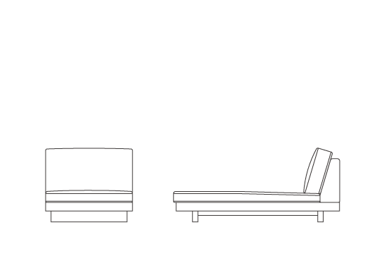 アームレスカウチ80