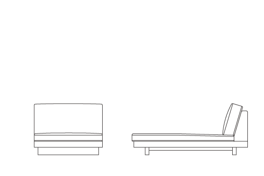 アームレスカウチ90