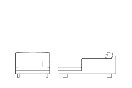 ワンアームカウチ90