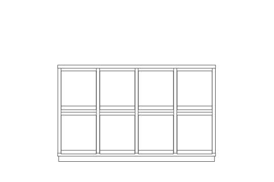KOROVA RECORD RACK(4列3段 : 幅150 × 奥行47 × 高さ134 cm)の KOROVA RECORD RACK(4列3段 : 幅150 × 奥行47 × 高さ134 cm)の