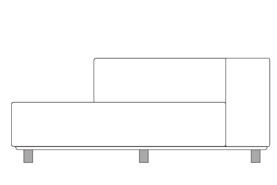 脚：H65 （ソファ H650 SH370）5本