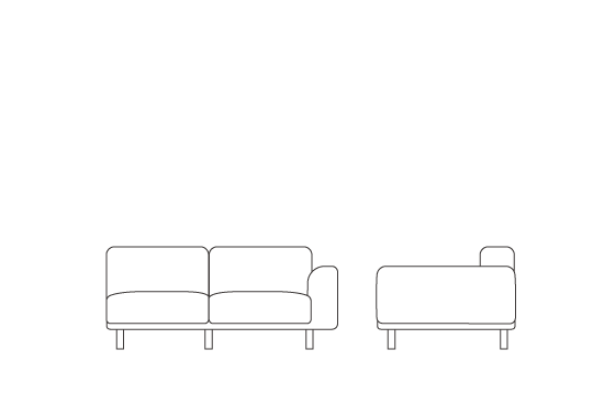 ワンアーム 2 シーター 160