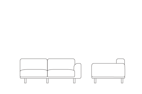 ワンアーム 2 シーター 180