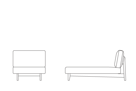 アームレスカウチ80