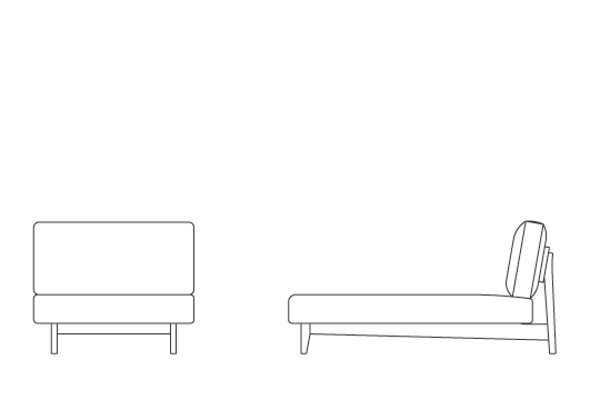 アームレスカウチ90