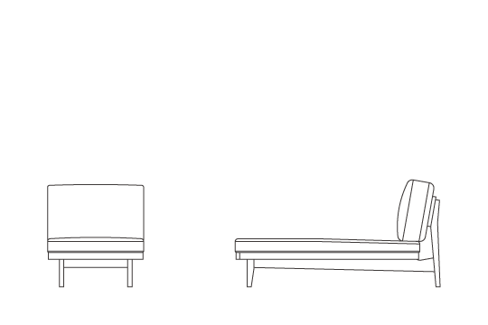 アームレスカウチ70