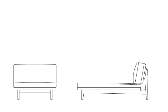 アームレスカウチ90