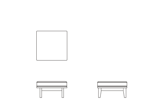 コーナーオットマン7070