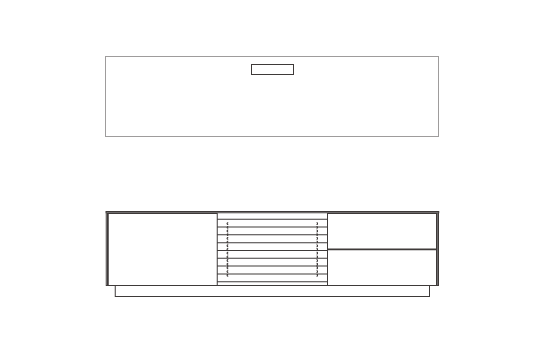 W180.5cm×D38cm×H46cm