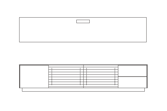 W220cm×D38cm×H46cm